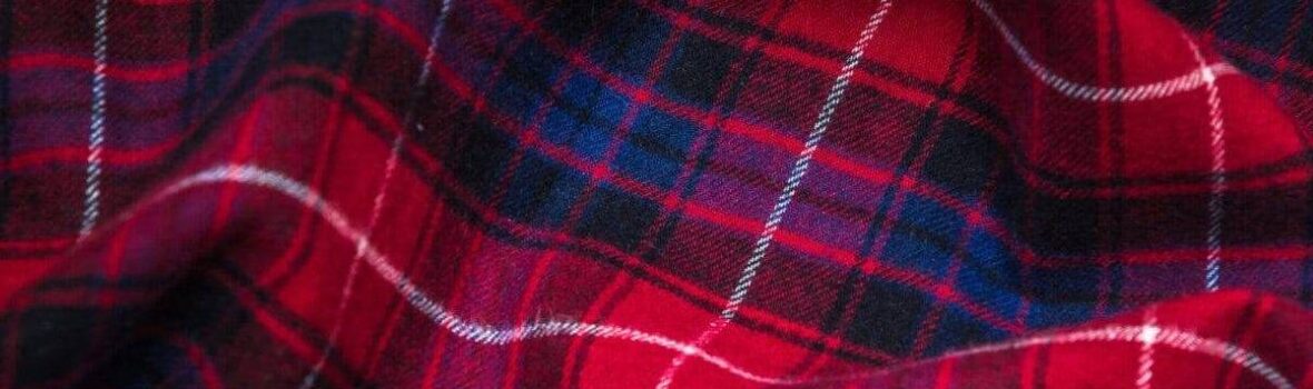 Close-up background of plaid with vignetting