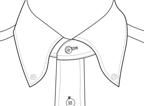 Hidden Button Down Collar